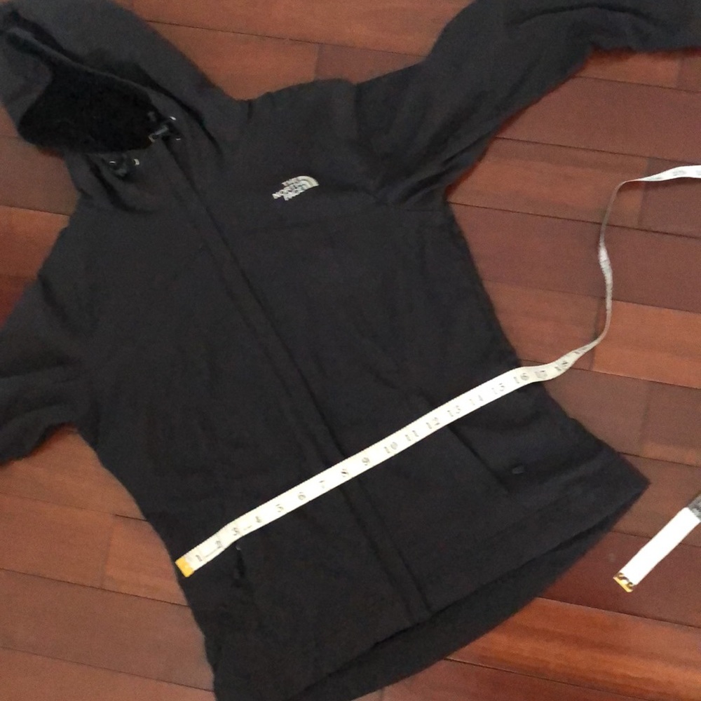 The north face black fleece lined fitted zipper pockets jacket - Picture 13 of 14
